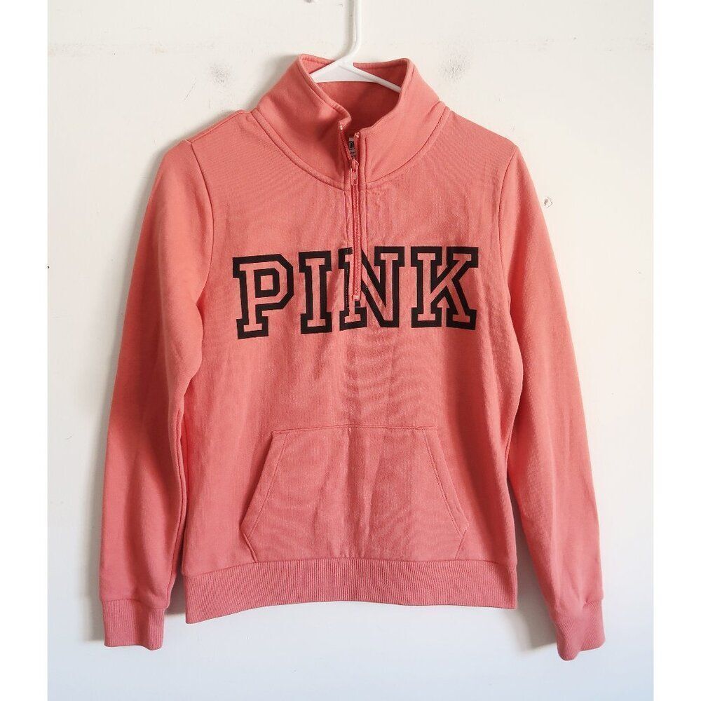 Victoria Secret PINK Quarter Zip Pullover NWT - Size XS